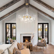 Load image into Gallery viewer, LightFixturesUSA-Modern Cluster Glass Bubble Chandelier-Chandelier-White-12 Globes