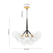 Load image into Gallery viewer, LightFixturesUSA-Modern Cluster Glass Bubble Chandelier-Chandelier-White-20 Globes