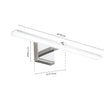 Load image into Gallery viewer, LightFixturesUSA-Modern Dimmable LED Bathroom Vanity Wall Sconce-Wall Sconce-Chrome-