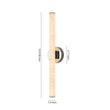 Load image into Gallery viewer, LightFixturesUSA-Modern Dimmable LED Marble Tube Vanity Wall Light-Wall Sconce-Chrome-