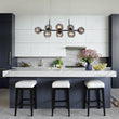 Load image into Gallery viewer, LightFixturesUSA-Modern Mid-Century Globe Kitchen Island Pendant Light-Chandelier-Black-