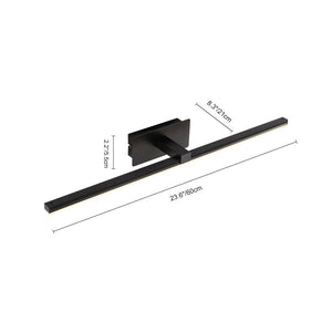 LightFixturesUSA-Modern Minimalist LED Linear Bathroom Vanity Light Warm White Wall Sconce-Wall Sconce-23.8 in-White
