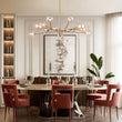 Load image into Gallery viewer, LightFixturesUSA-Modern Sputnik Branching Bubble Chandelier-Chandelier-Brass-