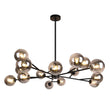 Load image into Gallery viewer, LightFixturesUSA-Modern Sputnik Branching Bubble Chandelier-Chandelier-Brass-