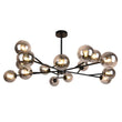 Load image into Gallery viewer, LightFixturesUSA-Modern Sputnik Branching Bubble Chandelier-Chandelier-Brass-