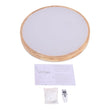 Load image into Gallery viewer, LightFixturesUSA-Round LED Wood Flush Mount Light-Ceiling Light-19 in.-