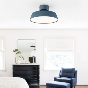 LightFixturesUSA-Scandinavian LED Semi Flush Ceiling Light-Ceiling Light-Blue-