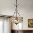Load image into Gallery viewer, LightFixturesUSA-Victorian Antique Bronze Crystal Empire Chandelier-Chandelier-Antique Bronze-