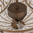 Load image into Gallery viewer, LightFixturesUSA-Victorian Antique Bronze Crystal Semi Flush Light-Ceiling Light-Bronze-