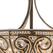 Load image into Gallery viewer, LightFixturesUSA-Victorian Antique Bronze Crystal Semi Flush Light-Ceiling Light-Bronze-
