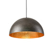 Load image into Gallery viewer, LightFixturesUSA-Vintage Luxe Oversized Hammered Dome Pendant Light-Pendant Light-15 in.-Dark Silver
