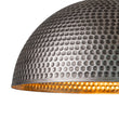 Load image into Gallery viewer, LightFixturesUSA-Vintage Luxe Oversized Hammered Dome Pendant Light-Pendant Light-15 in.-Dark Silver