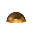 Load image into Gallery viewer, LightFixturesUSA-Vintage Luxe Oversized Hammered Dome Pendant Light-Pendant Light-15 in.-Dark Silver