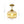 1-Light Amber Ribbed Glass Round Semi Flush Mount