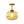 1-Light Amber Ribbed Glass Round Semi Flush Mount