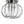 1-Light Dazzled Crystal Round Mini Cage Chrome Semi Flush Mount