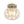 1-Light Dazzled Crystal Round Mini Cage Chrome Semi Flush Mount