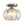 1-Light Dazzled Crystal Round Mini Cage Chrome Semi Flush Mount