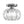 1-Light Dazzled Crystal Round Mini Cage Chrome Semi Flush Mount