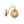1-Light Goose Arm Amber Ribbed Glass Globe Wall Sconce