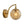 1-Light Goose Arm Amber Ribbed Glass Globe Wall Sconce