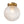 1-Light Grid Pattern Textured Glass Globe Semi Flush Mount