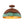 1-Light Industrial Copper Patina Metal Dome Semi Flush Mount