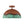 1-Light Industrial Copper Patina Metal Dome Semi Flush Mount