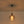 1-Light Smoked Grey Tinted Glass Bell Kitchen Pendant