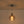 1-Light Smoked Grey Tinted Glass Bell Kitchen Pendant