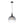 1-Light Smoked Grey Tinted Glass Bell Kitchen Pendant
