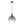 1-Light Smoked Grey Tinted Glass Bell Kitchen Pendant
