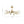 Mid-Century Brass Glass Bubble Branch Sputnik Semi Flush Chandelier
