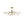 Mid-Century Brass Glass Bubble Branch Sputnik Semi Flush Chandelier