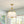 French Brass Large White Fabric Drum Lantern Chandelier
