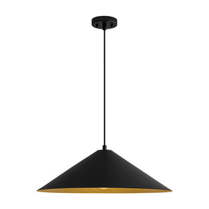 Industrial Oversized Iron Flat Cone Kitchen Pendant Light