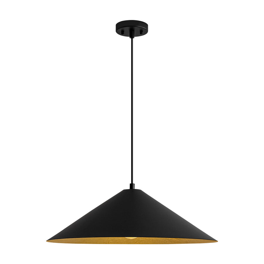 Industrial Oversized Iron Flat Cone Kitchen Pendant Light
