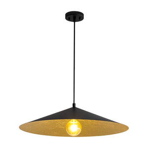 Industrial Oversized Iron Flat Cone Kitchen Pendant Light