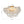3-Light Brass Cluster Ribbed Glass Bubble Semi Flush Chandelier