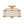 3-Light Distressed Gold Linen Drum Cage Semi Flush Mount