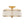 3-Light Distressed Gold Linen Drum Cage Semi Flush Mount