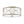 3-Light Distressed Layered Fabric Drum Cage Semi Flush Mount