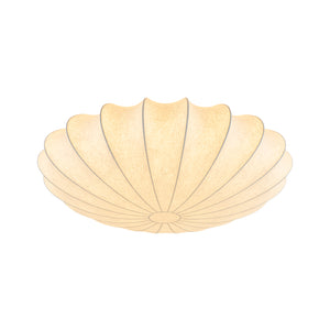 Mid-Century Modern White Flush Mount Light