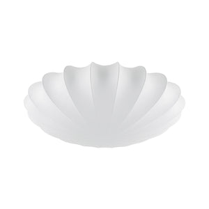 Mid-Century Modern White Flush Mount Light