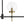 5-Light Black Brass Glass Globe Linear Island Chandelier
