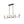 5-Light Black Brass Glass Globe Linear Island Chandelier
