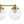 5-Light Brass Ribbed Glass Globe Linear Island Chandelier