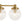 5-Light Brass Ribbed Glass Globe Linear Island Chandelier