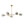 Morandi 5-Light Gray Glass Linear Branch Sputnik Chandelier