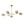 Morandi 5-Light Gray Glass Linear Branch Sputnik Chandelier